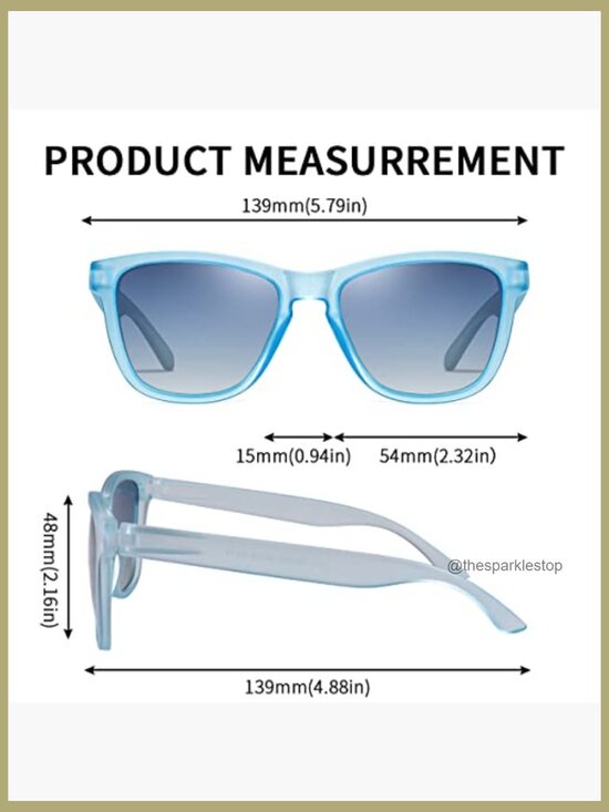 Polarized Sunglasses with UV400 Protection, Retro Classic Design